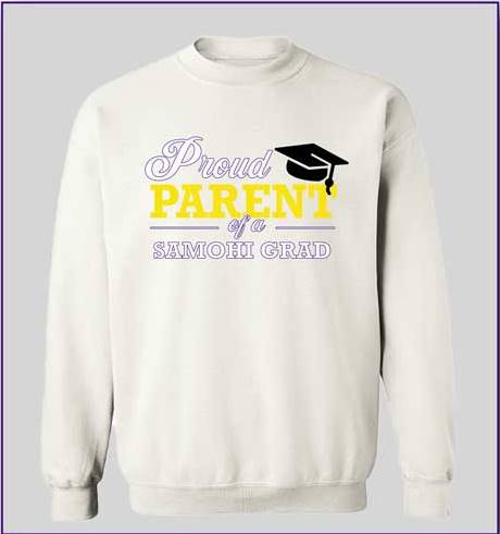 SAMO Grad Proud Parent Crewneck Sweatshirt