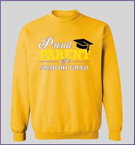 SAMO Grad Proud Parent Crewneck Sweatshirt