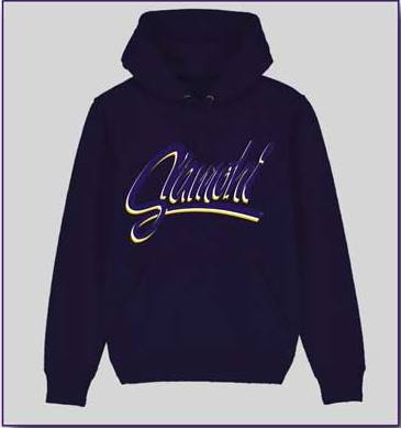 SAMO Script Style Pullover Hoodie
