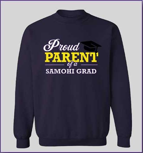 SAMO Grad Proud Parent Crewneck Sweatshirt