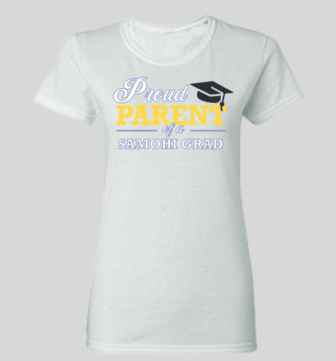 SAMO Grad Parent Fitted Shirt (Ladies)