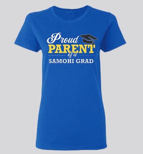 SAMO Grad Parent Fitted Shirt (Ladies)