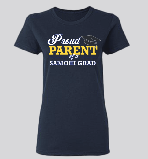 SAMO Grad Parent Fitted Shirt (Ladies)