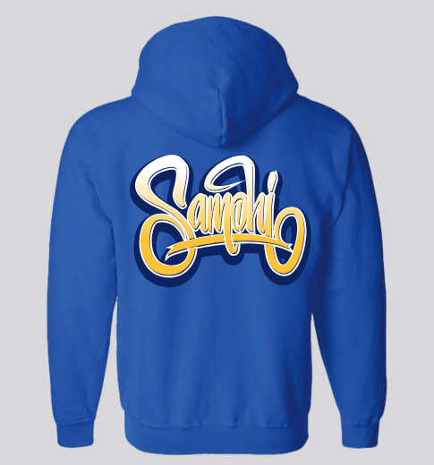 SAMO Wild Style Zip Up Hoodie