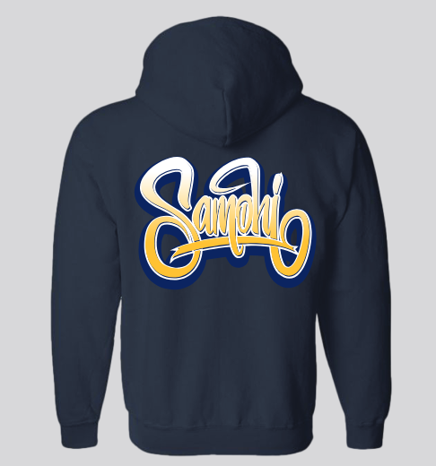 SAMO Wild Style Zip Up Hoodie