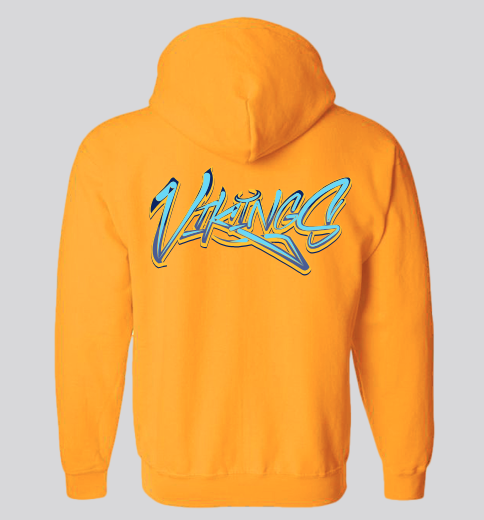 Vikings Bicoastal Zip Up Hoodie