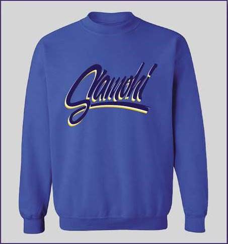 SAMO Script Style Crewneck Sweatshirt