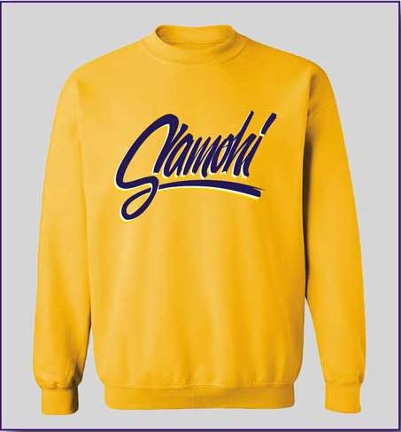 SAMO Script Style Crewneck Sweatshirt