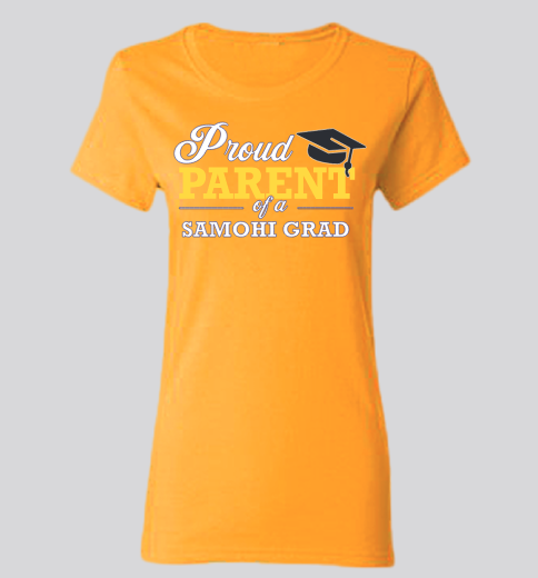 SAMO Grad Parent Fitted Shirt (Ladies)