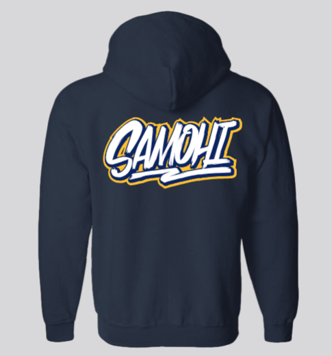 SAMO Magic Marker Zip Up Hoodie