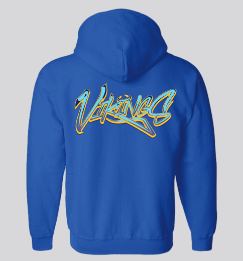 Vikings Bicoastal Zip Up Hoodie